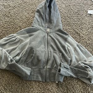 Free People cropped hoodie